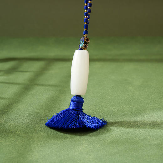 「一口价」新疆国玉盟世玉【雅琢乐享】和田玉羊脂玉挂件玉勒子【带证书·顺丰物流】 商品图2