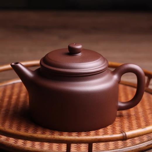 宜兴原矿紫砂壶剑流德钟茶壶名家石瓢壶单壶功夫茶具茶器剑流德钟壶（190CC）半手工壶不带系绳 商品图2