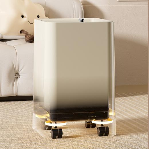 【专柜多样屋】多样屋轻奢垃圾桶收纳桶清洁圆形-红色 商品图3