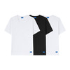 HUGO BOSS 雨果博斯 2025春夏新款 男士徽标圆领短袖T恤3件装 黑/白/白 50522382 商品缩略图0