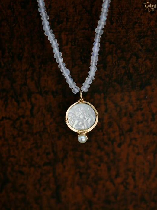 SpoiledBrat Jewelry天使珍珠贝母耳钉 商品图4