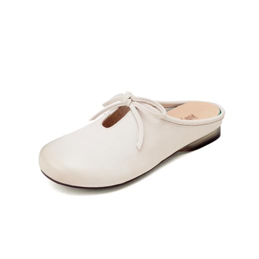 西村名物2025年夏季新款舒适平跟新中式风优雅穆勒拖鞋后空鞋T25AH14921 商品图10