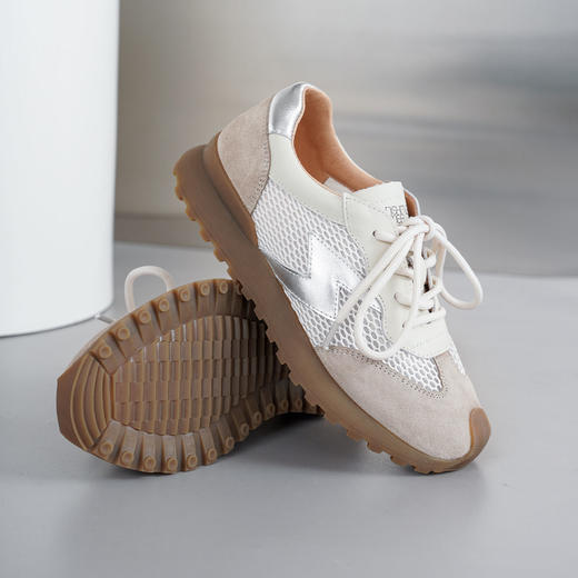 西村名物2025年春季新款舒适厚底轻便系带休闲鞋德训鞋T25AM15691 商品图7