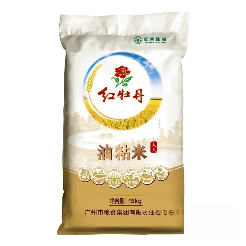 红牡丹油粘米15kg/包