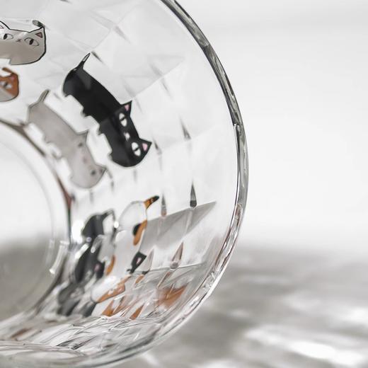 【清仓特惠4折】日本进口和蓝玻璃杯可爱猫咪三兄弟印花水杯家用透明牛奶杯子【不支持补差，非质量问题不退不换】S 商品图4