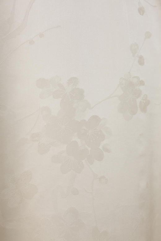 盛唐牡丹| 梅花纹真丝提花上衣 商品图2