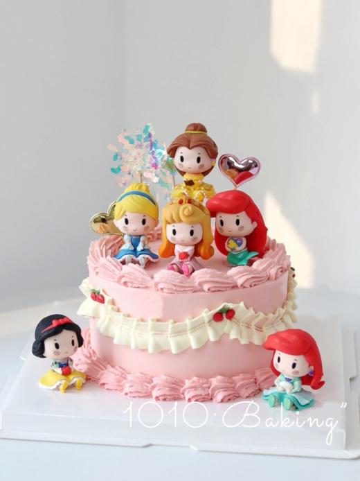 「Q版迪士尼·公主大聚会」100%动物奶油（附图6寸·提前8小时预订） 商品图2