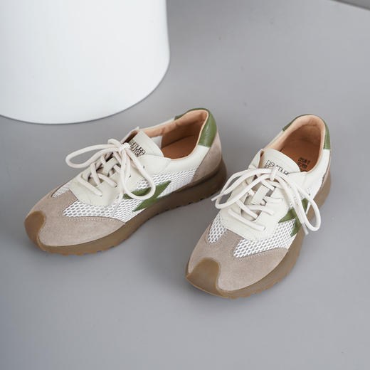 西村名物2025年春季新款舒适厚底轻便系带休闲鞋德训鞋T25AM15691 商品图6