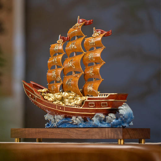 朱炳仁铜 一帆风顺大号 商品图3