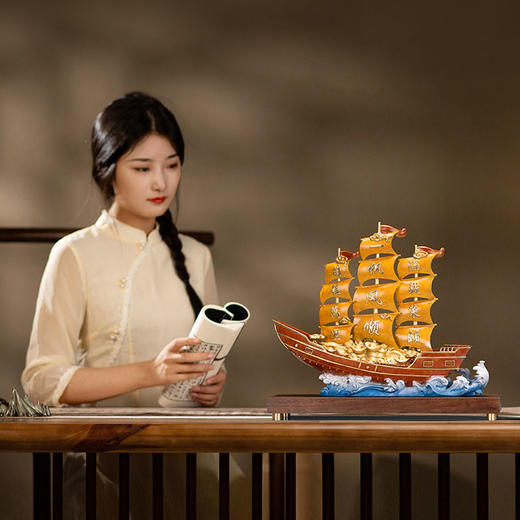 朱炳仁铜 一帆风顺大号 商品图4