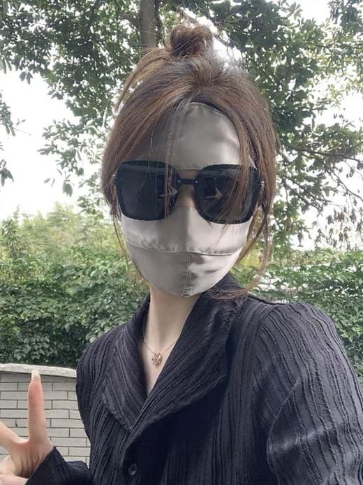（2件减10）桑蚕丝面罩护眼口罩！防紫外线，耳带可调～ 商品图11