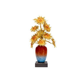 朱炳仁铜 燃烧的向日葵 同辉 摆件客厅玄关高级感轻奢家居