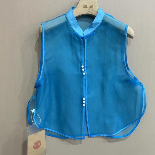 【线上专属】圆摆马甲（24704311-孔雀蓝） 商品图0