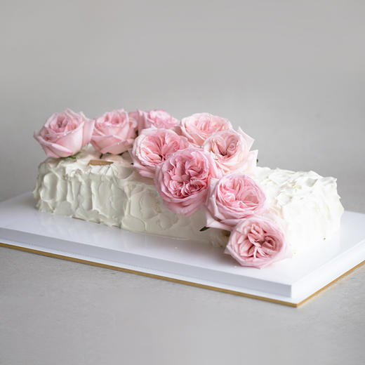 「卓卓高」TableCake｜「粉玫瑰之恋」玫瑰荔枝奶油长桌糕 商品图1