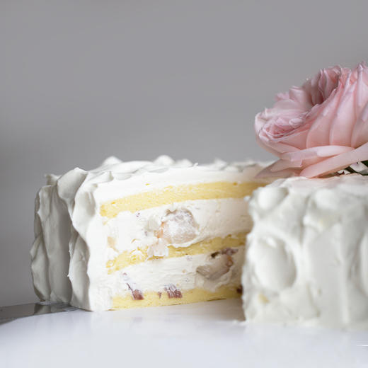「卓卓高」TableCake｜「粉玫瑰之恋」玫瑰荔枝奶油长桌糕 商品图7