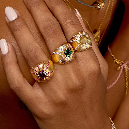 订购8周到｜MYA-BAY-CALIFORNIA-紫色 锆石 戒指［比利时设计师］ 商品图2