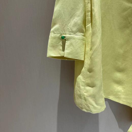 【线上专属】24710124不规则衬衫黄白游 商品图2