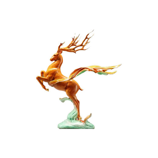 朱炳仁铜 国鹿 28/38 客厅办公室居家摆件 商品图0