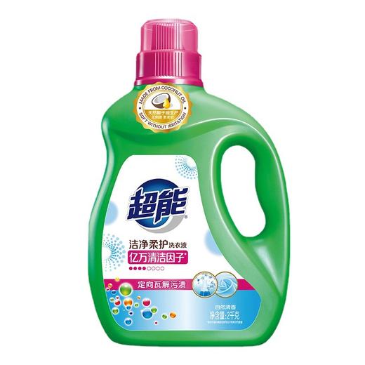 超能洗衣液洁净柔护家庭家用实惠装香味持久 2kg 商品图3