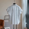 预售 年初八发货【霓颜 法式气质小飞袖条纹衬衫】80-140斤可穿，版型宽松垂顺，面料轻薄舒适柔软，上身百搭文艺风！ 商品缩略图7