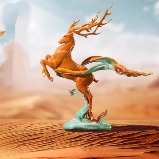 朱炳仁铜 国鹿 28/38 客厅办公室居家摆件 商品图1