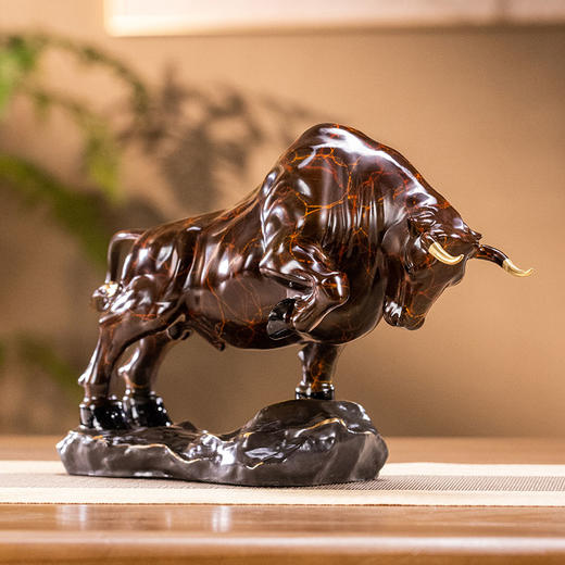 朱炳仁铜 大展宏图 揽佬来财摆件金山银山前路有 商品图3