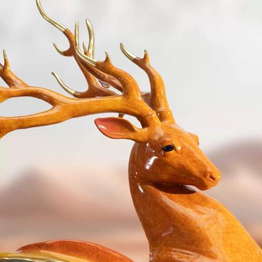 朱炳仁铜 国鹿 28/38 客厅办公室居家摆件 商品图4