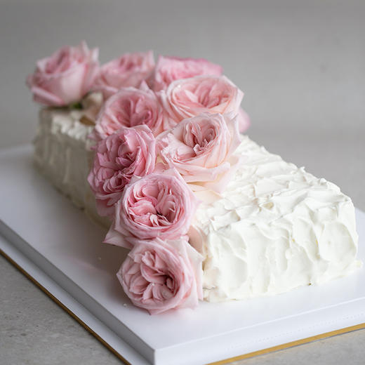 「卓卓高」TableCake｜「粉玫瑰之恋」玫瑰荔枝奶油长桌糕 商品图2
