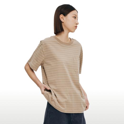 WassupHouse条纹口袋短袖T恤 商品图3