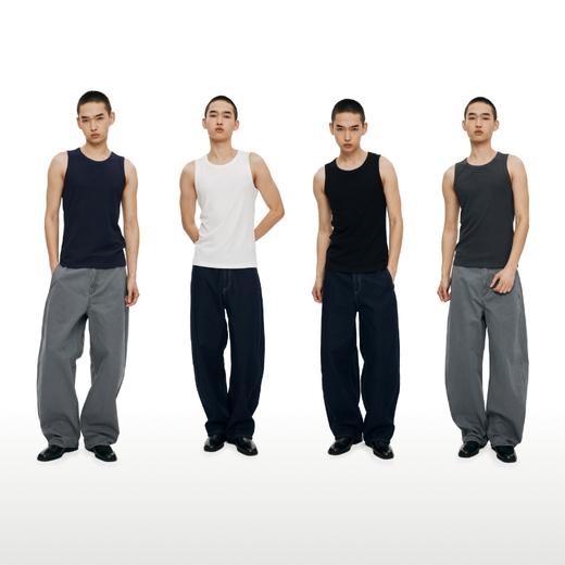 WassupHouse莱卡5A级抗菌弹力螺纹背心 商品图4