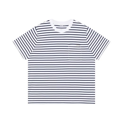 WassupHouse条纹口袋短袖T恤 商品图5