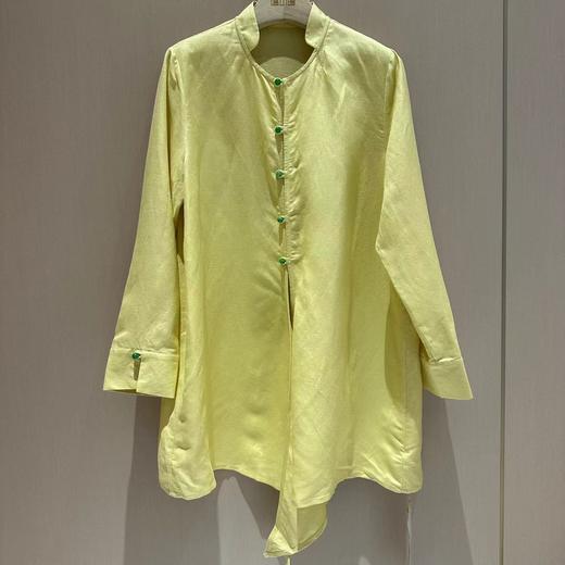 【线上专属】24710124不规则衬衫黄白游 商品图0