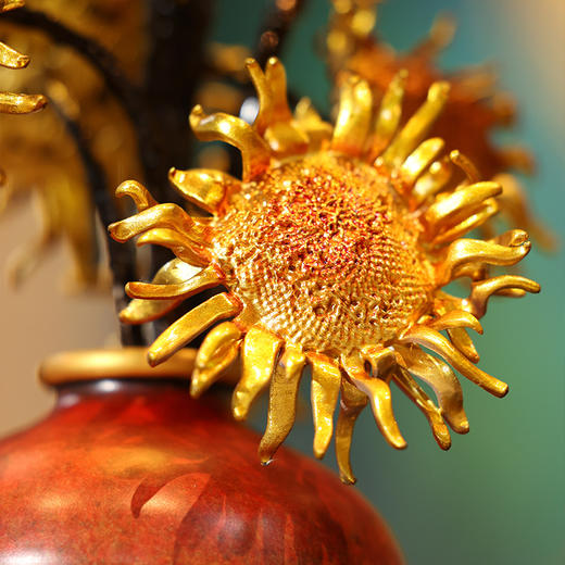 朱炳仁铜 燃烧的向日葵 光耀 商品图3
