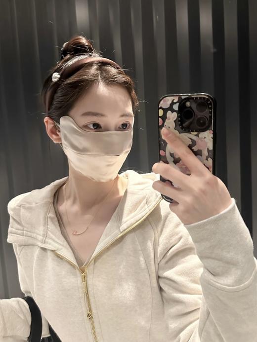 （2件减10）桑蚕丝面罩护眼口罩！防紫外线，耳带可调～ 商品图4