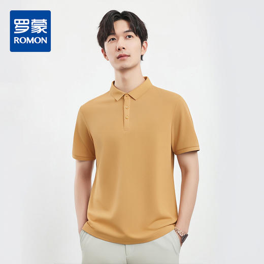 罗蒙男士夏季时尚百搭男士t恤短袖polo衫简约休闲商务男polo衫短袖 商品图2