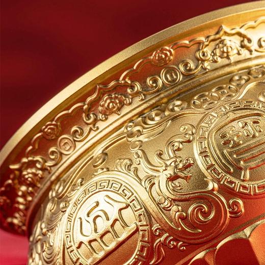 朱炳仁铜 金盆聚宝 商品图3