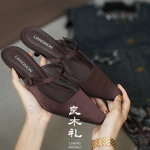 【特价不退不换】【不退不换】良木礼真丝布羊皮鞋（2365-11） 商品图3