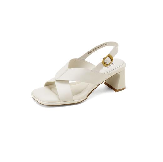 【夏季新款】2025年夏季新款舒适透气中跟防滑大底优雅百搭罗马凉鞋X25BG20551 商品图8