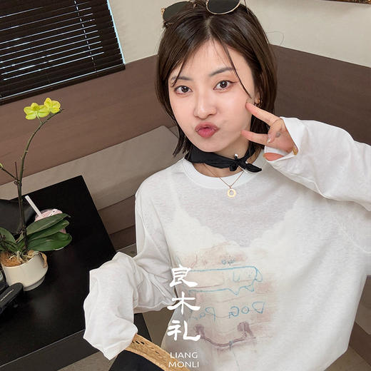 【部分现货】良木礼狗狗长T（17456） 商品图4