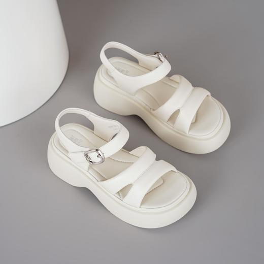 【夏季新款】2025年夏季新款舒适透气厚底平跟防滑大底罗马凉鞋沙滩凉鞋X25BG20651 商品图8