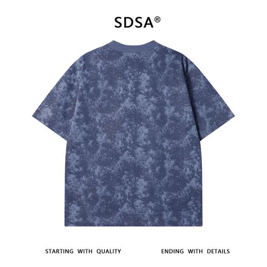 T3264夏季高级感新款韩系简约刺绣字母细闪短袖T恤简约宽松圆领上衣 商品图5