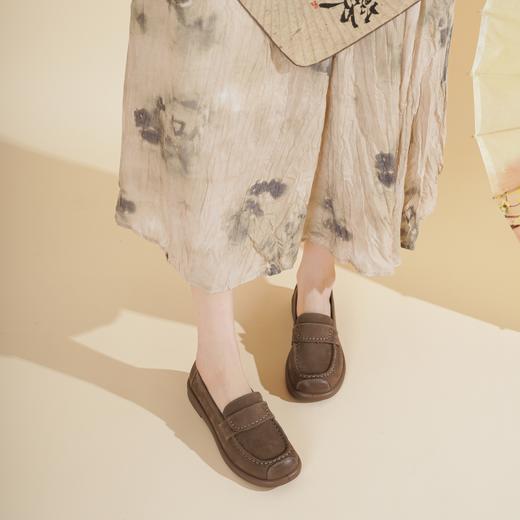 【春季新款】2025年春季新款舒适平底简约大气优雅百搭乐福鞋X25CM38991 商品图4