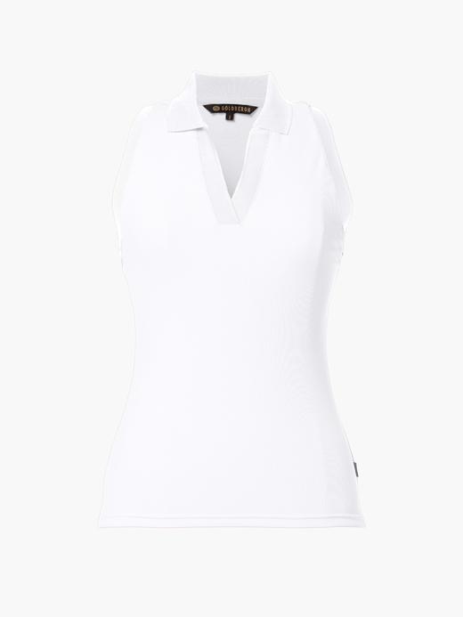 Goldbergh - Caroline Sleeveless Top - White - 女装 - 上衣 - 白色 商品图0