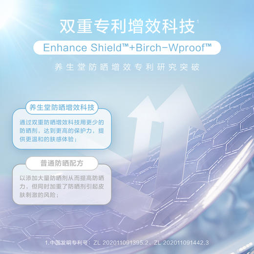 【新品上市】养生堂修颜养肤隔离防晒乳温和防水三色防晒御养焕亮 商品图8