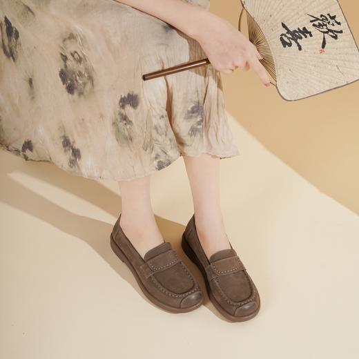 【春季新款】2025年春季新款舒适平底简约大气优雅百搭乐福鞋X25CM38991 商品图2
