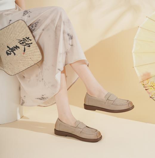【春季新款】2025年春季新款舒适平底简约大气优雅百搭乐福鞋X25CM38991 商品图5