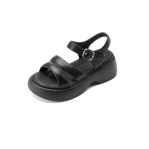 【夏季新款】2025年夏季新款舒适透气厚底平跟防滑大底罗马凉鞋沙滩凉鞋X25BG20651 商品图9