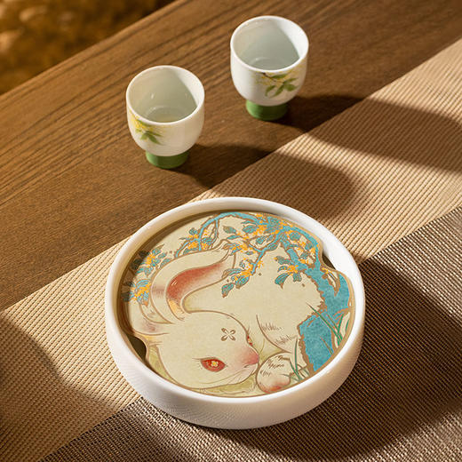 朱炳仁铜 月见喜乐茶礼套装 礼盒手工铜壶单人便携泡茶壶功夫茶具套装 商品图4