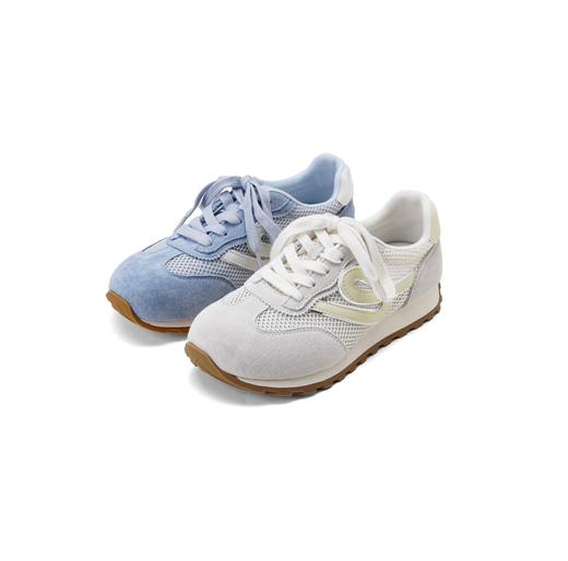 【夏季新款】2025年夏季新款舒适透气厚底平跟防滑系带休闲运动鞋X25CM39121 商品图1