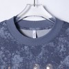 T3264夏季高级感新款韩系简约刺绣字母细闪短袖T恤简约宽松圆领上衣 商品缩略图2
